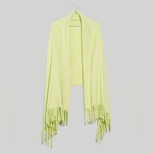 Madewell: (Re)Sourced Outsized Scarf/Shawl: Limelight: Yellow/Green